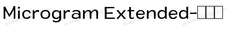 Microgram Extended字体转换
